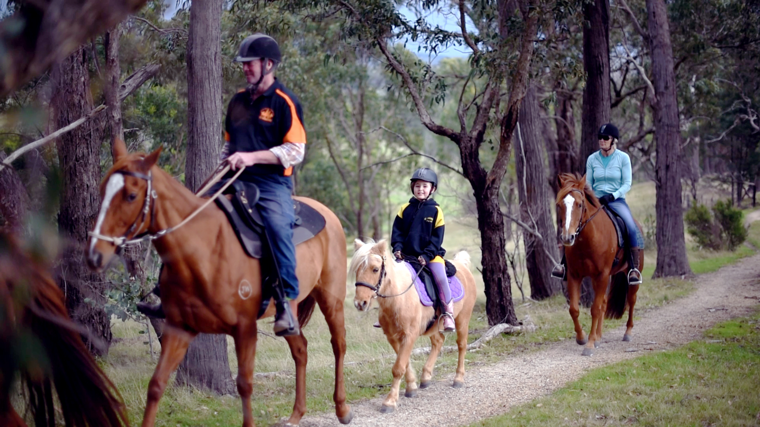 Riders on the trail